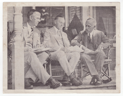 Calvin Coolidge with Utah Senator and Secretary of the Treasury